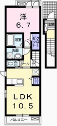 アバンツァート玉手Ⅲの物件間取画像